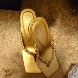 Gold sandals